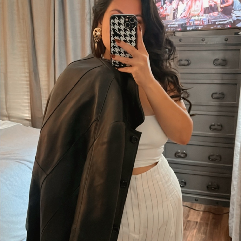 Worthington Black Leather Jacket